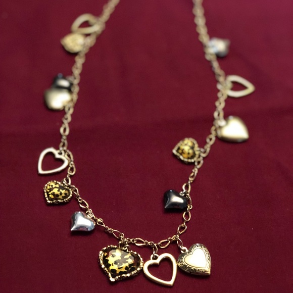 Betsey Johnson Jewelry - Betsey Johnson Leopard Heart Necklace